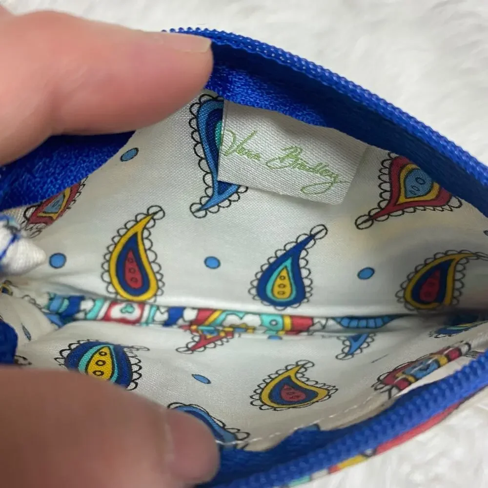 Vera Bradley Small Zip Coin Pouch Purse Wallet with ID section 5"x3" - Picture 10 of 11